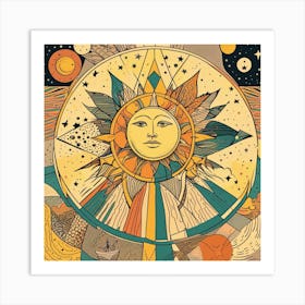 Celestial Sun Art Print