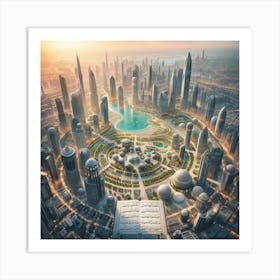 Dubai Cityscape Art Print