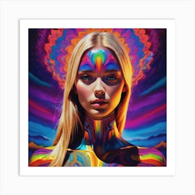 Futuristic fashionista Art Print