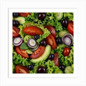 Unique Design Pictures Of Salad 0 Art Print