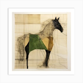 Abstract Equines Collection 66 Art Print