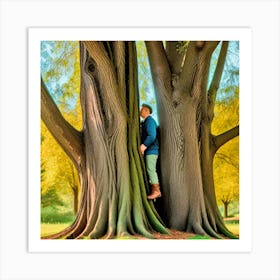 Tree Trunks 1 Art Print