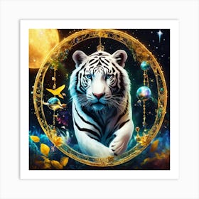 White Tiger 3 Art Print