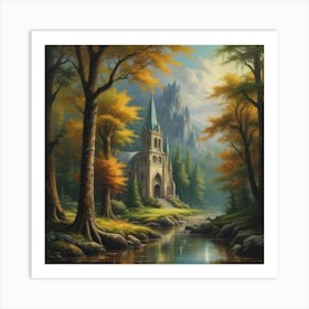 Church In The Woods 11 Art Print