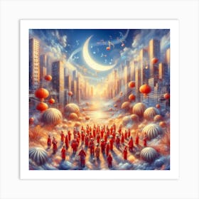 City In The Sky Art Print