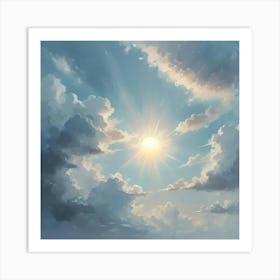 Sky With Clouds 1 Art Print