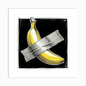 Banana Tape Art Print