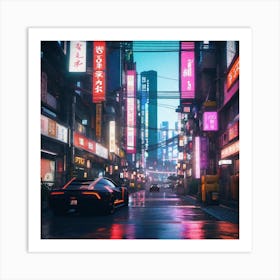 City At Night 12 Art Print