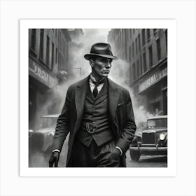 Man In Hat Art Print