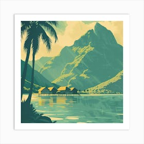 A Tahiti In French Polynesia Lofi Illustration 1720357037 3 Art Print