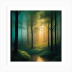 Mystical Forest Retreat 5 Art Print