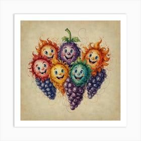 Grapes 24 Art Print