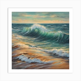 Waves On The Horizon Art Print Art Print