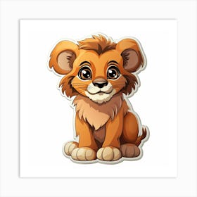 Lion Cub 40 Art Print