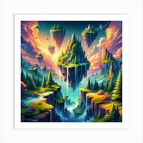 Fantasy Landscape Painting Art Print