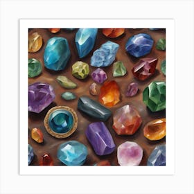 Gemstones 111 Art Print