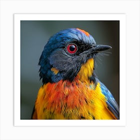 Colorful Bird 16 Art Print