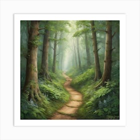 Forest Path Art Print 3 Art Print