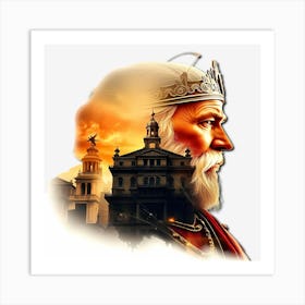 Portrait Of A King Art Print