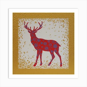 Red Deer Art Print