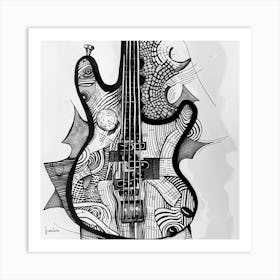 Bass Guitar Art Print