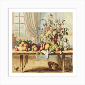 Fruit On A Table Art Print