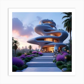 Futuristic House 3 Art Print