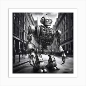 Robot In The City 113 Art Print