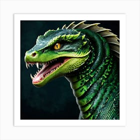 Green Dragon 4 Art Print