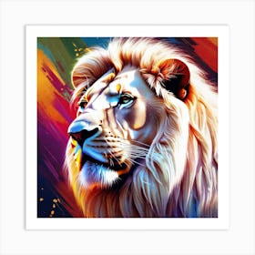 Lion Painting 92 Art Print