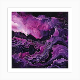 Purple Clouds 1 Art Print