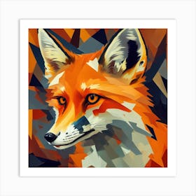 Foxcity - A Fox In The Cubism Style Art Print