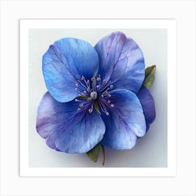 Blue Flower 5 Poster