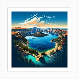 Crater Lake Art Print