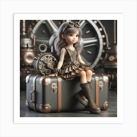 Steampunk Girl 28 Art Print