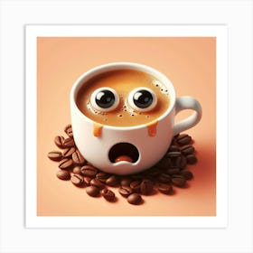 A cup of coffee 3 Art Print