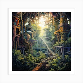 City In The Jungle Art Print