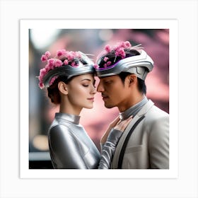 Futuristic Couple 141 Art Print