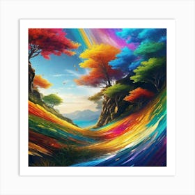 Rainbows In The Sky 2 Art Print