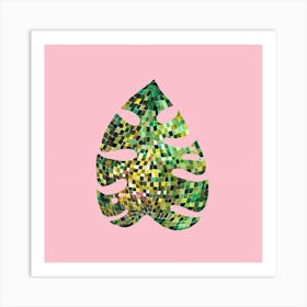 Tropical Disco Leaf Art Print