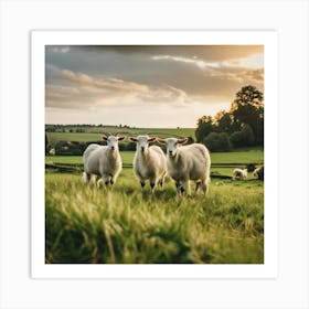 Sheep In A Field 8 Art Print