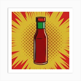 Hot Sauce Bottle Art Print