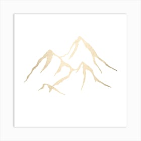 Gold Mountain Wanderlust Art Print