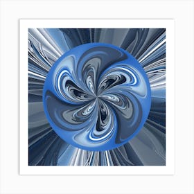 Whirling Geometry - #22 Art Print