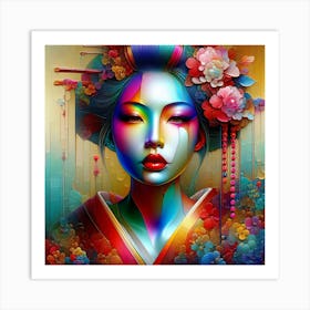 Japan Geisha Visual 126 Art Print