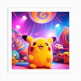 Fluffy pika Art Print