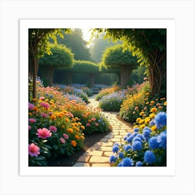 Path In The Garden Art Print