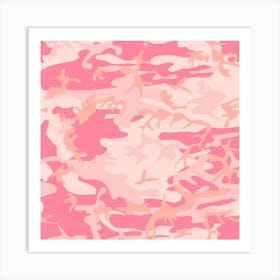 Pink Camouflage, Urban Camouflage, Military, Army Art Print