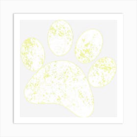 Dog Paw Prin Vintage Dog Paw Art Print