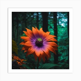 Flower In The Forest Art Print